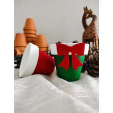 Smyrna Garden Dekoratif Saksı / 2 Tane / Yeni Yıl Hediyesi / Terracotta Saksı / Çömlek Saksı / Toprak Saksı