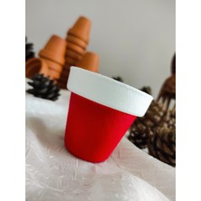 Smyrna Garden Dekoratif Saksı / 2 Tane / Yeni Yıl Hediyesi / Terracotta Saksı / Çömlek Saksı / Toprak Saksı
