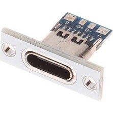 Roboyol Store USB 3.1 Type C Panel Montaj Dişi Soket 4 Pin Smd Lehimlenebilir Padler Konnektör Telefon Şarj Board