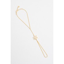 Sonsuzluk Çiçeği 18 Ayar Sarı Altın Kaplama Gümüş Şahmeran