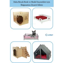 Tekno Trust Kedi Evi Kedi Yuvası Kedi Kulübesi Ahşap Kedi Evi Büyük Kedi Evi Model 2 Siyah