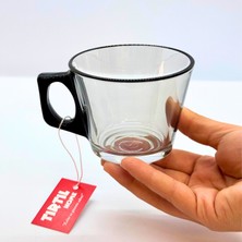 Tırtıl Home Paşabahçe Vela Çay Takımı Füme