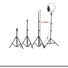 Christal Ring Light Youtube – Tiktok - Selfie - Makyaj LED Işıklı 10 Inç (26 Cm) 210 cm Tripod 1007