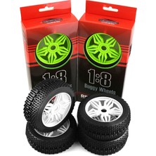 Unfathomable 116MM 1/8 Ölçekli Rc Buggy Lastikleri 17MM Hex Rc Tekerlekler ve Lastikler Arrma Typhon Redcat Takımı Losi Kyosho Hpı Hsp, Sarı (Yurt Dışından)