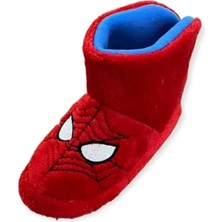 New One Mall Spiderman Örümcek Adam Erkek Çocuk Kaydırmaz Taban Panduf Anaokulu Kreş Ev Ayakkabısı