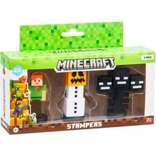 Pmi Minecraft 3D Stamper 3'lü Figür Paketi Set 3 Resmi Lisanslı