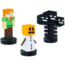 Pmi Minecraft 3D Stamper 3'lü Figür Paketi Set 3 Resmi Lisanslı