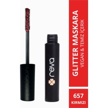 Reva Red Length & Definition Glitter Mascara-Kırmızı Uzatan & Belirginleştiren Simli Maskara 657