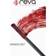 Reva Red Length & Definition Glitter Mascara-Kırmızı Uzatan & Belirginleştiren Simli Maskara 657