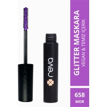 Reva Purple Length & Definition Glitter Mascara-Mor Uzatan & Belirginleştiren Simli Maskara 658