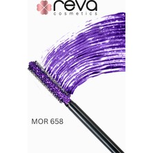 Reva Purple Length & Definition Glitter Mascara-Mor Uzatan & Belirginleştiren Simli Maskara 658