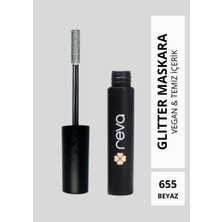 Reva White Length & Definition Glitter Mascara-Beyaz Uzatan & Belirginleştiren Simli Maskara 655