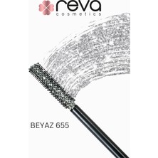 Reva White Length & Definition Glitter Mascara-Beyaz Uzatan & Belirginleştiren Simli Maskara 655