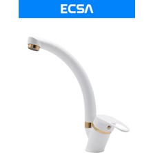 ECSA Mix Gold Beyaz Mutfak Evye Bataryası
