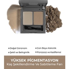 Alix Avien Perfect Fix Brow Palette Soft Brown - Kaş Şekillendirme ve Sabitleme Farı - Kaş Farı 701 Açık Kahve