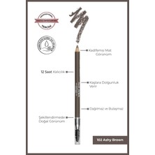 Fırçalı Yumuşak Uçlu Belirginleştirici Kahverengi Kaş Kalemi-Eyebrow Expert Powdery Liner 102 Ashy