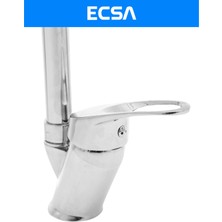 ECSA Krom Lüx Armut Borulu Mutfak Evye Bataryası Oynar Başlıklı
