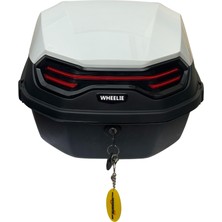 Wheelıe XT08-W 32 Litre Motosiklet Arka Çanta Beyaz Su Geçirmez