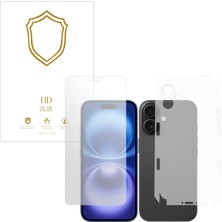 Microcase Iphone 16 Plus ile Uyumlu Full Tpu Ön Arka ve Yan 360 Nano Koruma- EKM116