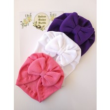 Kız Bebek Renkli Kaşkorse Bone 3'lü Set