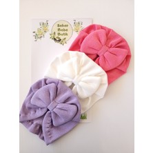 Kız Bebek Renkli Kaşkorse Bone 3'lü Set