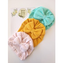 Kız Bebek Renkli Kaşkorse Bone 3'lü Set