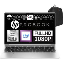Hp Probook 450 G10 Intel Core I7 1355U 32GB 2tb SSD Intel® Iris® Xᵉ Freedos 15.6" Fhd Taşınabilir Bilgisayar 9G1G3ETF08 + Weblegelsin Çanta