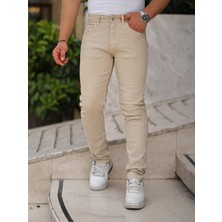 Erkek Yüksel Bel Bol Kesim Boru Paça Kot Pantolon Regular Fit Jean