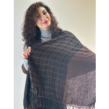 Gönülden Tasarım Ekose Kareli Fular Şal Unisex 160X60 cm