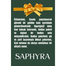 Saphyra 925 Ayar Gümüş Renk Geçişli Zirkon Taşlı Kar Tanesi Motifli Kadın Kolye