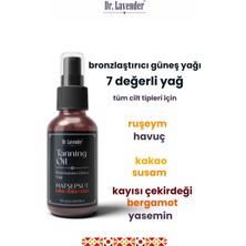 Dr. Lavender Havuç ve Kakao Yağlı Bronzlaştırıcı Güneş Yağı 50 ml