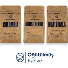 Montebean 3'lü Öğütülmüş Filtre Kahve Tanışma Paketi / Kolombiya - House Blend - Guatemala