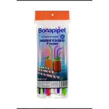Bona Pipet Jelatinli Körüklü  Pipet 50 Adet Karışık Renkli Içi Jelatinli