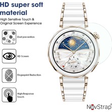 Novstrap Huawei Watch Gt5 Pro 42MM ile Uyumlu Ekran Koruyucu Temperli Cam Kolay Uygulama Aparatlı