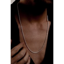 Ricco Jewellery 925 Ayar Gümüş Old Money Burma Halat Zincir • Made In Italy