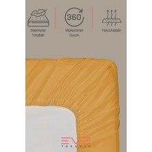 Eve Tekstil Fitted  Penye Kumaş Çift Kişilik Lastikli Çarşaf