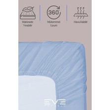 Eve Tekstil Fitted  Penye Kumaş Çift Kişilik Lastikli Çarşaf