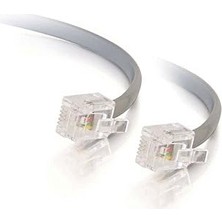 TEL10 10 Metre Telefon, Telefon Hattı ile Modem Arası Kablo Internet Bağlantısı Için Kullanılan Uçları Takılı Ara Kablo (10 Metre)