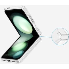 Roketcim Galaxy Z Flip 6 Kılıf Magsafe Şarj Özellikli Parlayan Simli Saydam Renkli Allstar Kapak