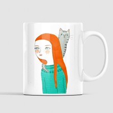 Kuppa Kuppa Kedili Kadın, Minimalist Kahve Kupası