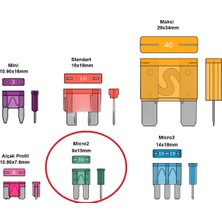 ATR Mikro Bıçak Sigorta 5 Amper 5 Adet 2 Ayaklı 5A Micro Sigorta