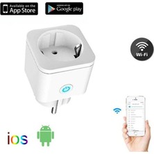 Cata CT-4010 Akıllı Wifi Priz 16A Smart Home Tuya Smart Life App Uygulama İphone Android Uzaktan Kontrol