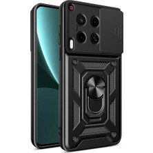 Roketcim Tecno Camon 30 Kılıf Magnetik Standlı Kamera Korumalı Sürgülü Vega Kapak
