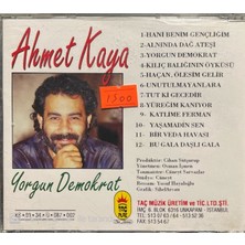 Ahmet Kaya – Yorgun Demokrat Nadir Taç Plak Baskı CD