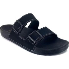 Bahama-10 Ceyo Erkek Ortopedik Terlik-Siyah