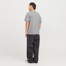 Jack & Jones Bisiklet Yaka Logo Baskili Tisört-Corplogo