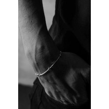 Ricco Jewellery 925 Ayar Gümüş Old Money Tek Top Yılan Bileklik • Made In Italy