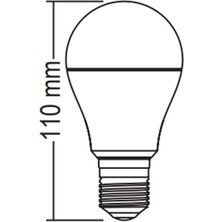 Nefiz Home LED Ampul Beyaz Renk 9 Watt Tasarruflu 3'lü Paket