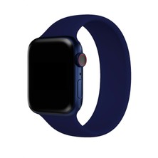 Oso Kordon Apple Watch Uyumlu Solo Silikon Kordon - Lacivert - 42/44 - M/l