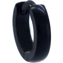 Bz Siyah Düz 2mm Kalınlık Halka Küpe UNK-712